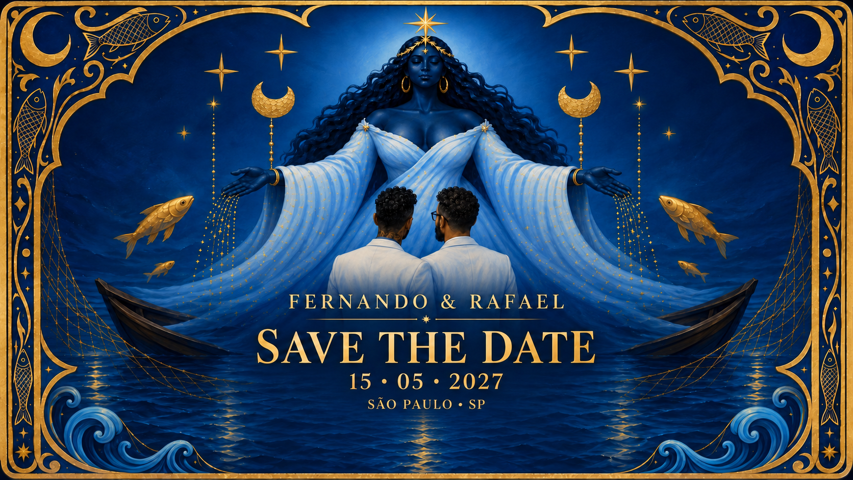 Fernando e Rafael — Save the Date — 15 de maio de 2027 — São Paulo, SP