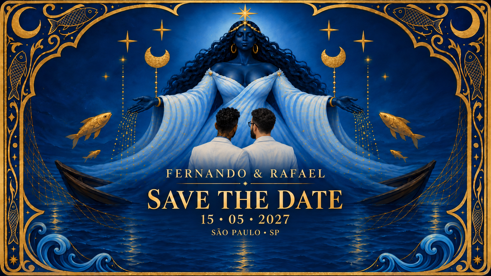 Fernando e Rafael — Save the Date — 15 de maio de 2027 — São Paulo, SP